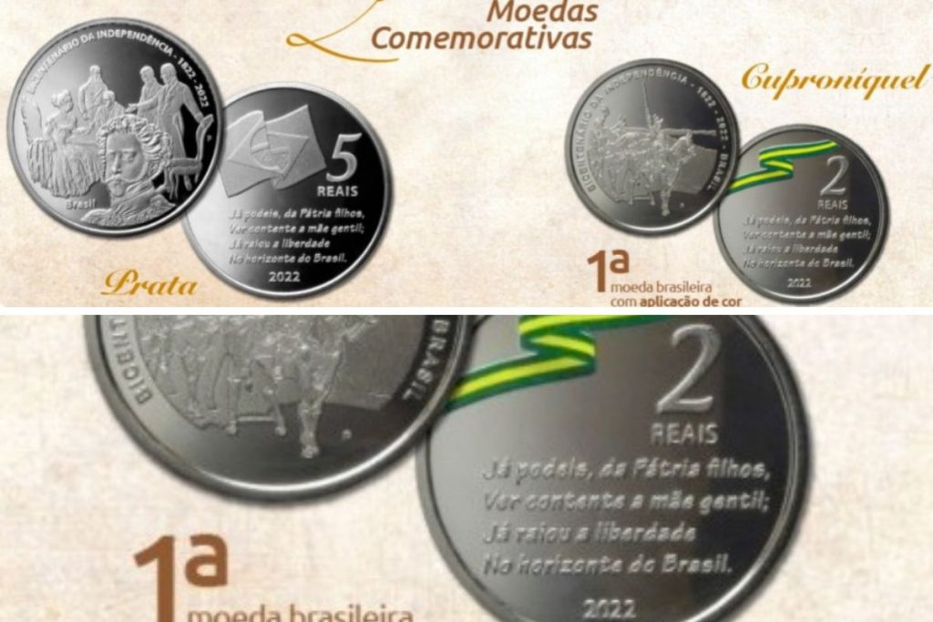 BC lança 2 moedas comemorativas para os 200 anos da Independência tem