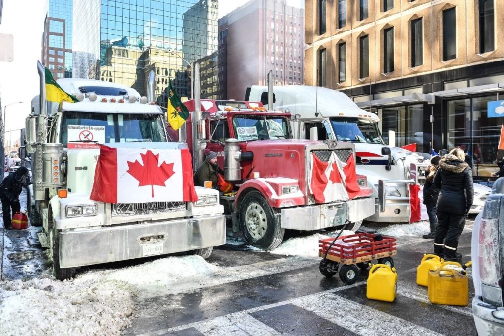 Ontário declarou estado de emergência devido a protestos dos caminhoneiros