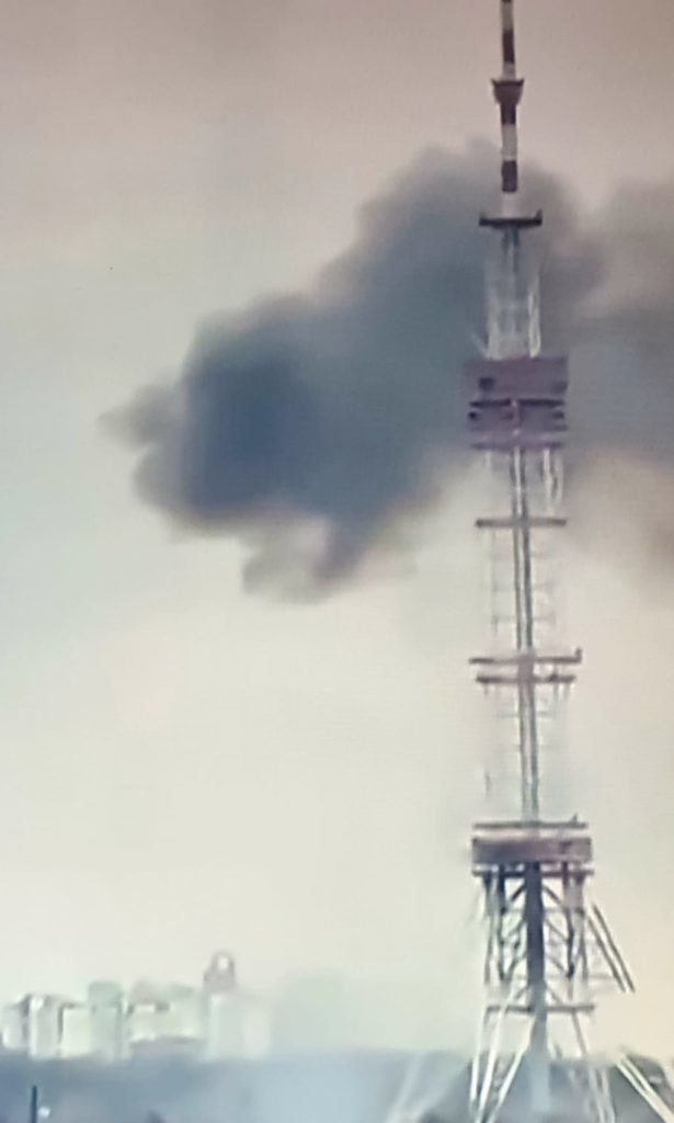 Torre de TV em KIev é aracada
