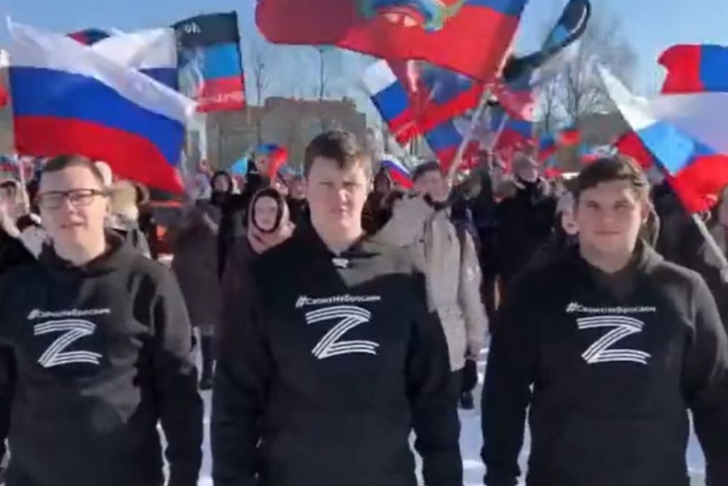 O que significa o Z branco, símbolo de apoio à invasão russa