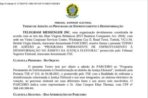 telegram-assina-parceria-com-tse-para-combate-a-desinformacao
