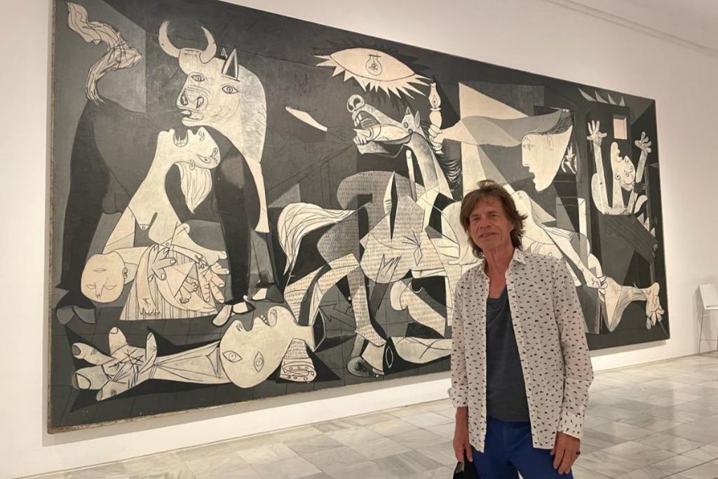 Mick Jagger publica foto com obra de Picasso e se envolve em polêmica
