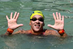 Ana Marcela vence etapa de Paris do circuito de maratonas aquáticas