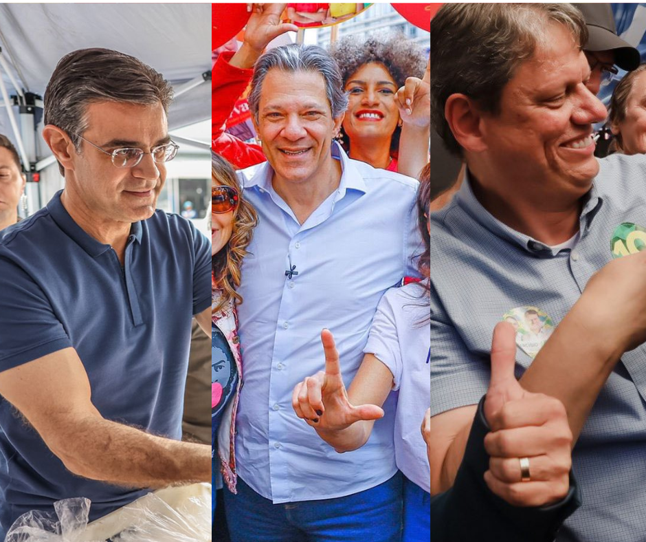 Pesquisa DataFolha governo de São Paulo: Haddad lidera com 35%, Tarcísio com 21%, Garcia com 15%