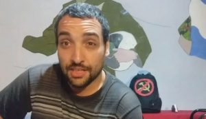 Print do vídeo excluído em que José Derman presta solidariedade ao autor do atentado