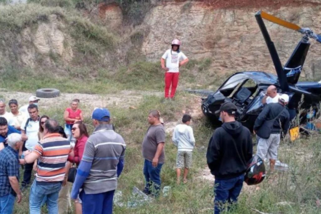 Helicóptero com deputado federal e candidato a deputado estadual cai na Bahia