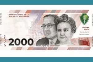 Argentina vai ganhar nova nota de 2 mil pesos