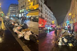 Greve contra nova previdência gera montanhas de lixo em Paris