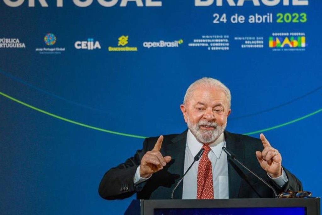Lula em visita a Portugal