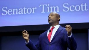 Tim Scott, único senador negro do Partido Republicano, cresce nas pesquisas das primárias