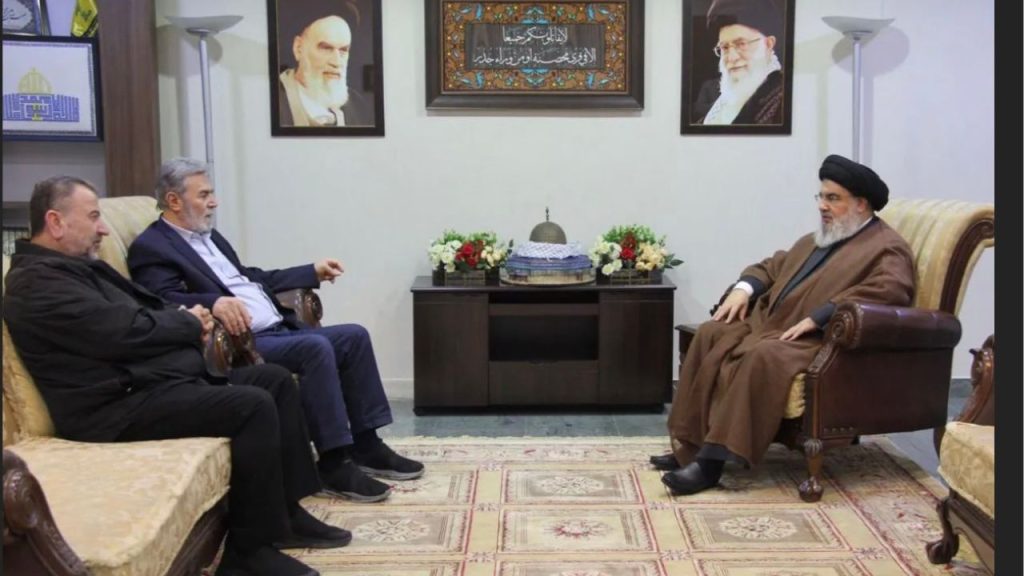 Líder do Hezbollah se encontra com membros do Hamas e Jihad em local desconhecido