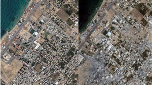 Quase 200 mil residências na Faixa de Gaza foram destruídas, total ou parcialmente, pelo exército israelense desde o início dos bombardeios.