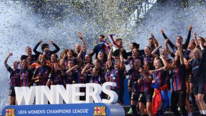 Na tarde desta segunda-feira, 30, o time feminino do Barcelona ganhou o troféu de ‘Melhor Time Feminino do Ano’, por conta de sua incrível atuação durante a temporada de 2022/23.