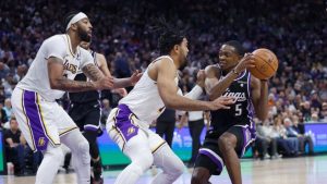 NBA: Fox e Monk brilham na vitória dos Kings diante dos Lakers, do ‘King’