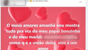 Post nas redes sociais
