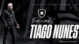 Botafogo: Tiago Nunes é anunciado como novo técnico do clube