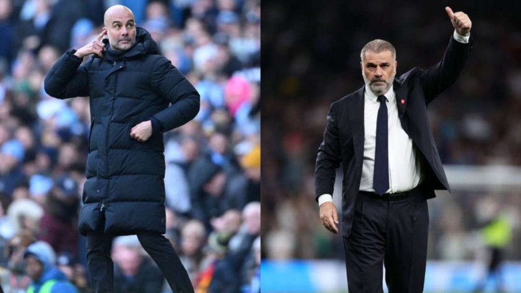 Dias antes do confronto entre Manchester City e Tottenham, Pep Guardiola rasgou elogios a Ange Postecoglu, técnico do Tottenham.