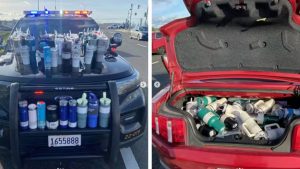 Uma mulher de 23 foi presa na Califórnia, Estados Unidos, acusada de roubar 65 copos da marca Stanley de uma loja - equivalente a US$ 2.500 (cerca de R$ 12.500). A identidade da suspeita não foi identificada.