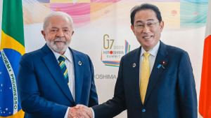 De acordo com a Presidência, Lula e Kishida trataram sobre a cooperação entre Brasil e Japão em foros internacionais em prol da paz