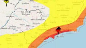 Inmet: São Paulo e Rio têm alerta vermelho para fortes chuvas