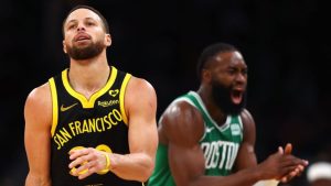A última rodada da NBA foi marcada pelo atropelo dos Celtics sobre os Warriors e a performance de Doncic na partida Mavericks x 76ers.