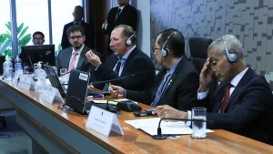 O empresário John Textor, norte-americano que é o sócio-majoritário do Botafogo SAF, depôs nesta segunda-feira (22) à CPI do Senado Federal.