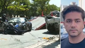 Amigo de motorista de Porsche segue entubado na UTI em coma induzido após acidente