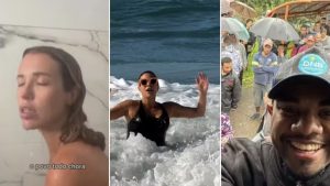 Juliana Didone publicou um vídeo recitando um poema sobre a tragédia gaúcha. No vídeo, ela aparece fazendo rimas sob um chuveiro.