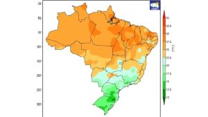 O Inmet emitiu dois alertas de perigo de geada para esta terça-feira (15) nos estados do Rio Grande do Sul e Santa Catarina