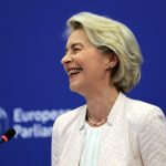 von der Leyen teve 401 votos devido a sua aliança com a bancada ambientalista, que apoia suas políticas à favor da sustentabilidade.