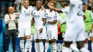 Nesta quarta-feira, 14, o Real Madrid venceu por 2 a 0, com gols de Valverde e Mbappé, e conquistou o título da Supercopa da Europa.