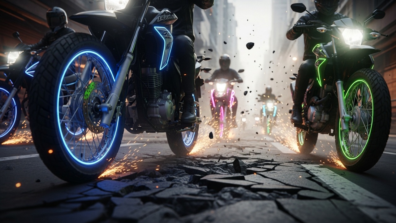 Motos para entregas que unem economia de combustível e alta resistência