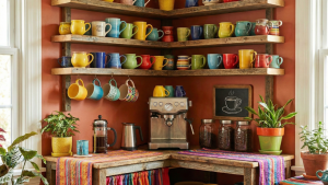 Cantinho das canecas: como organizar e decorar o espaço do café? Veja dicas