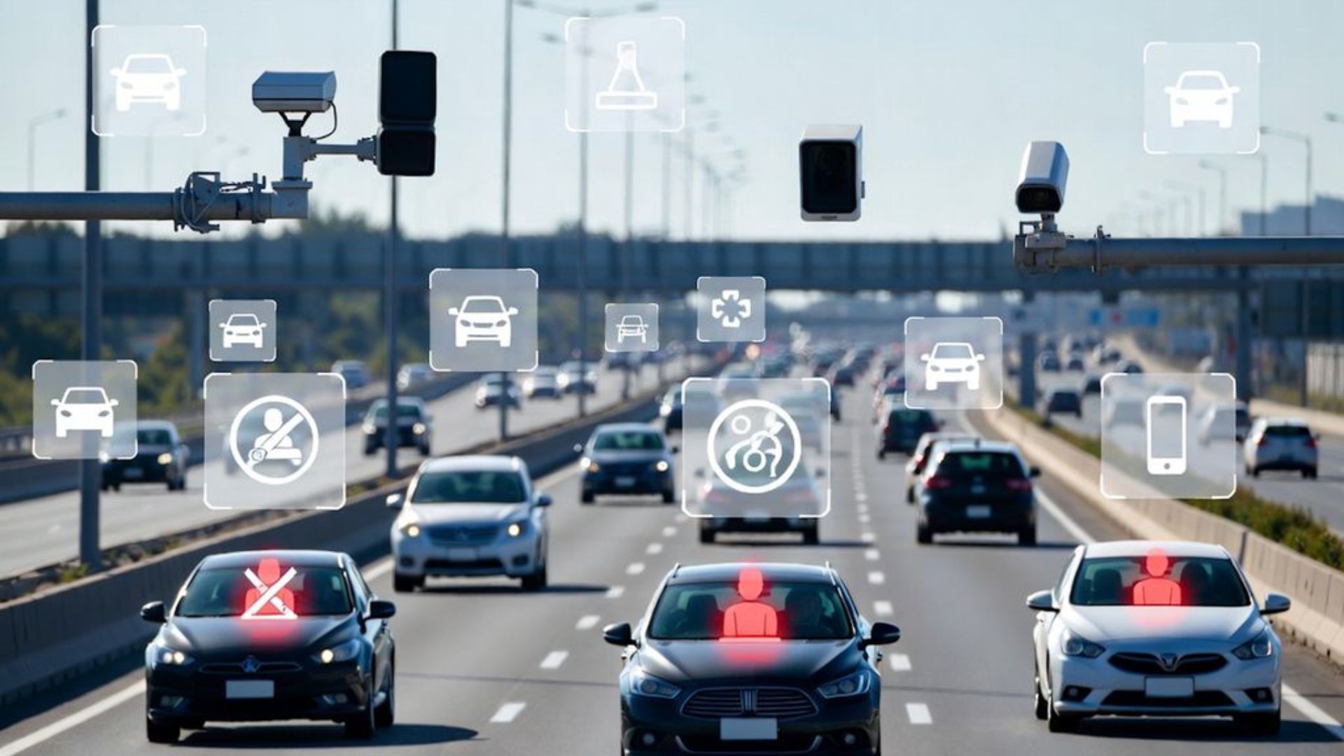 Fiscalização com IA faz disparar multas por uso de celular ao volante e falta de cinto