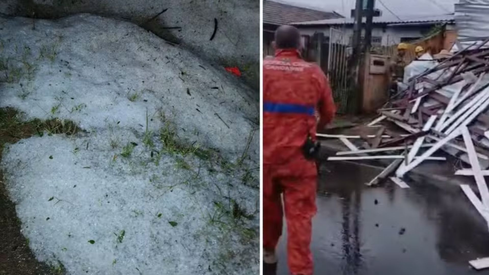 Veja os estragos causados por temporal no Sul do Brasil