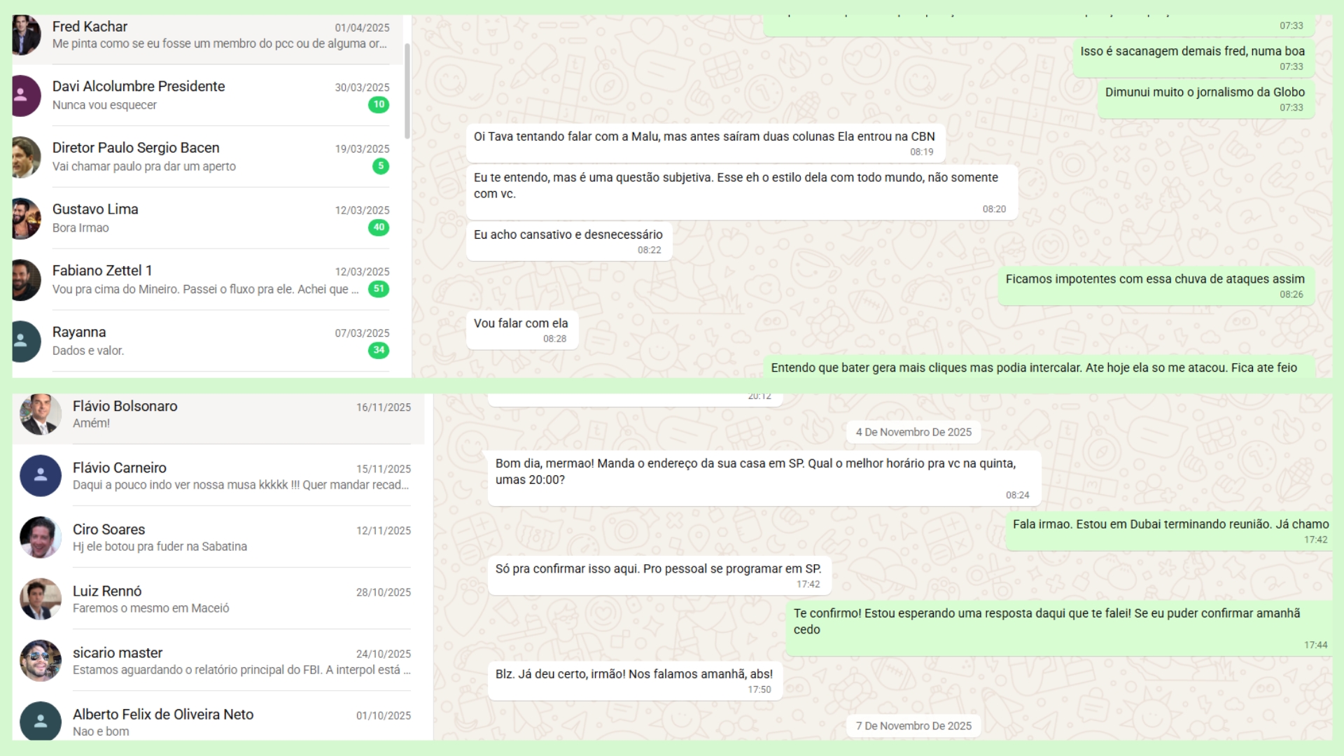 App reúne conversas de Vorcaro em formato de chat, fotos e as perguntas feitas ao ChatGPT