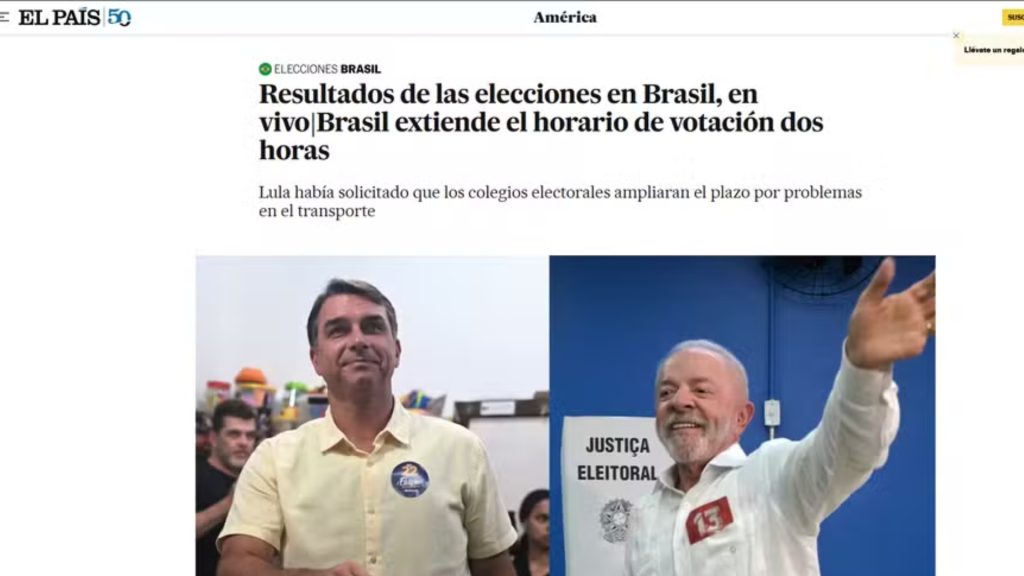 Imprensa internacional repercute prorrogação da votação - Reprodução