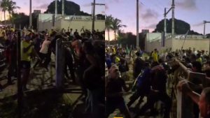 Ato pró-Flávio Bolsonaro termina em confronto na UFRN e deixa estudante ferido